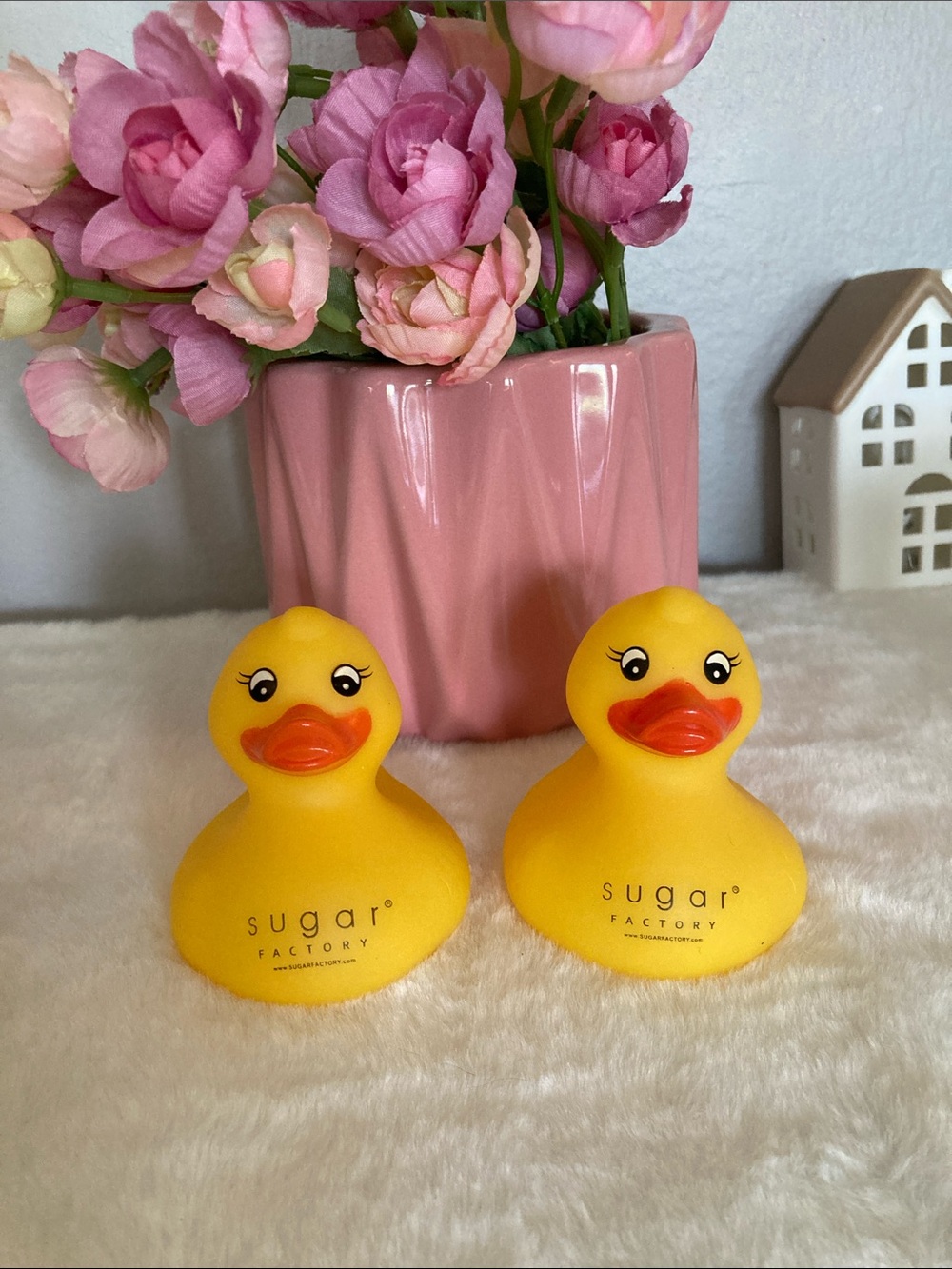 Rubber Duck Sugar Factory Decor Car Home Office Ornament NO Squeak Ducky